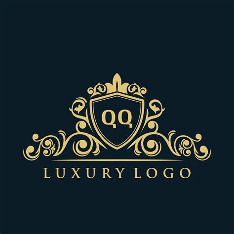 Letter QQ logo with Luxury Gold Shield. Elegance logo vector template. 14477936 Vector Art at ...