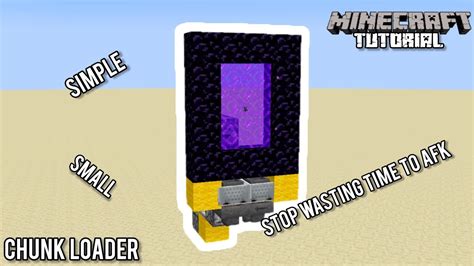 Portal Chunk Loader Minecraft 1 21 Redstone Tutorial YouTube