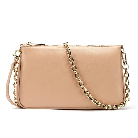 Leather Shoulder Bag Nude The Personal Print