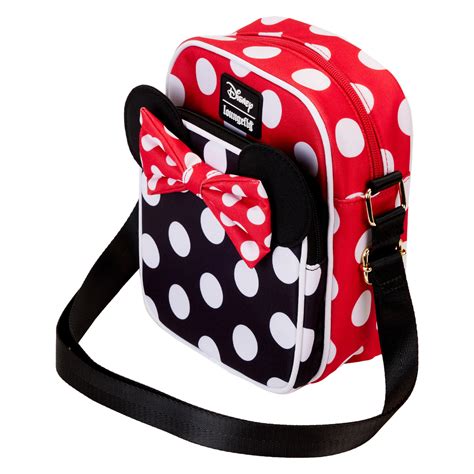 Loungefly Disney Minnie Rocks The Dots Nylon Passport Cross Body Bag