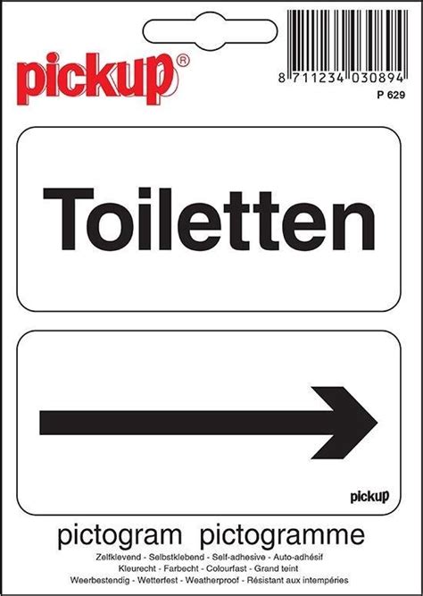 Pickup Pictogram X Cm Toiletten Met Pijl Wc Bol