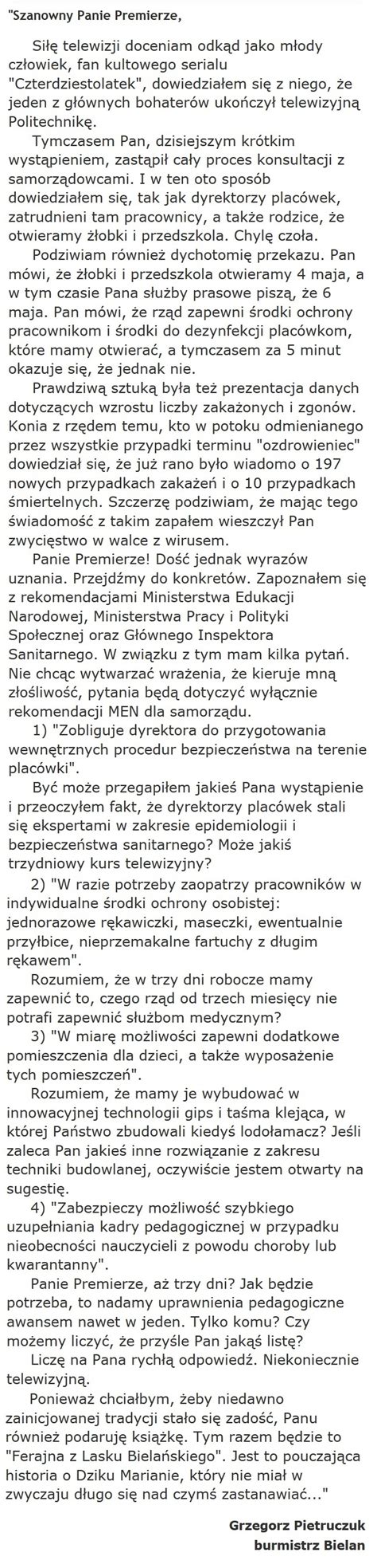 Mamy rozbudować przedszkola gipsem i taśmą klejącą burmistrz