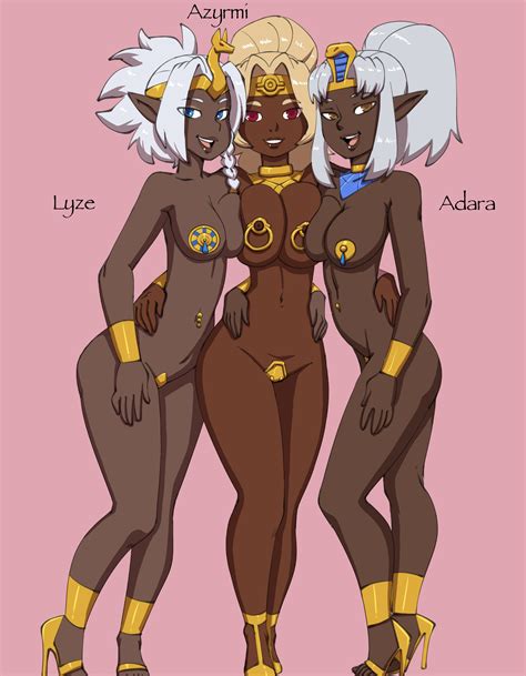 Three Dark Elves And Their Tantric Mimics By Eucep Hentai Foundry