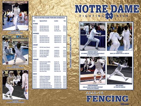 2012 13 University Of Notre Dame Fencing Media Guide By Chris Masters Issuu