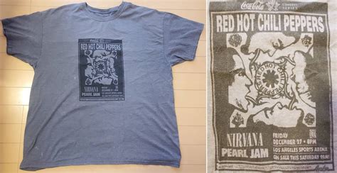 Yahoo オークション RED HOT CHILI PEPPERS NIRVANA Pearl Jam Tシャ