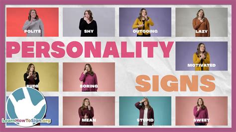 Asl For Beginners How To Sign Personality Types Youtube