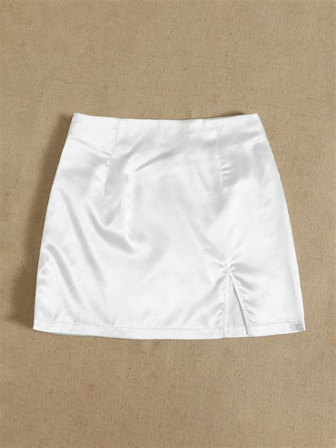 jenny white slit leg mini skirt la chic pick