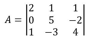 How To Use Sarrus Rule In Finding Determinant Of A X Matrix