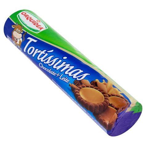 Biscoito Recheio Chocolate e Leite Orquídea Tortíssimas Pacote 130g