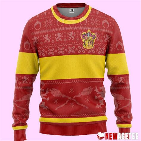 Harry Potter Gryffindor Holiday Ugly Christmas Sweater