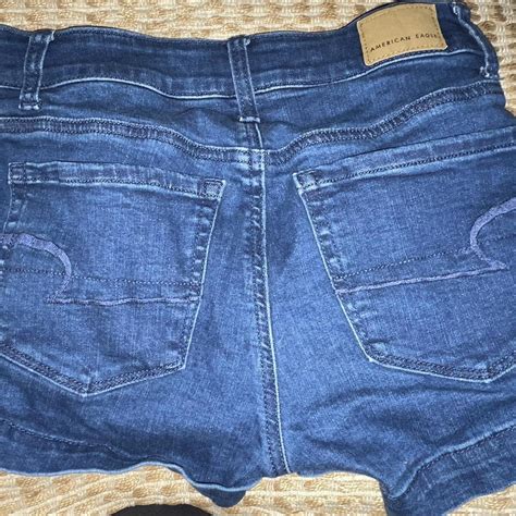 American Eagle Denim shorts super stretch... - Depop