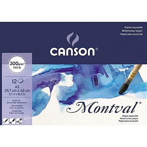 Watercolor Paper White Canson 300 Gsm Watercolour Sheet Packaging Type