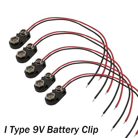 5 Stks Partij I Type 9 V Batterij Snap Kabel Connector 9 Volt Batterij