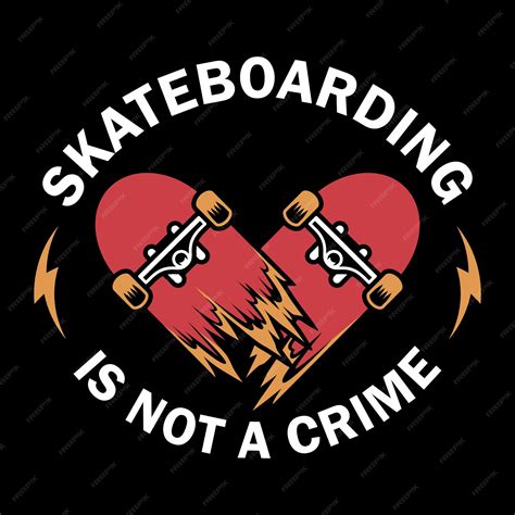 Broken Skateboard Heart Drawing