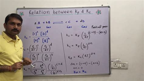 Relation Between Kp And Kc Determine Units Of Equilibrium Constant