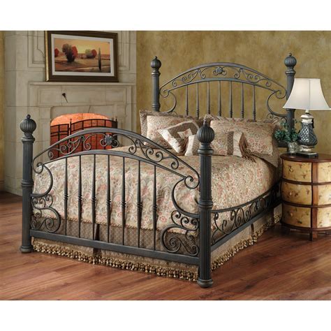 Wrought Iron King Bed & Headboard | Foter