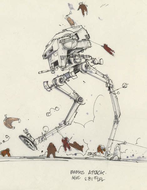 Speeder Bike Scout Trooper Scout Walker Concept Art By Nilo Rodis