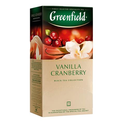 Чай Greenfield Vanilla Cranberry черный 25 пак. - Феофановская