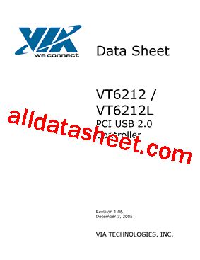 VT6212L Datasheet(PDF) - VIA Technologies, Inc.