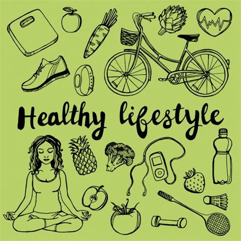 Healthy Lifestyle Background Stock Vector Image By ©chiociolla 66737605