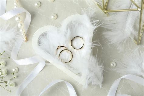 Premium Photo Concept Of Wedding Accessories With Wedding Rings On