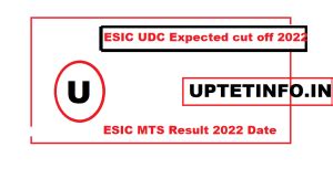 ESIC UDC Expected Cut Off 2022 Prelims Category OBC SC ST Esic Nic