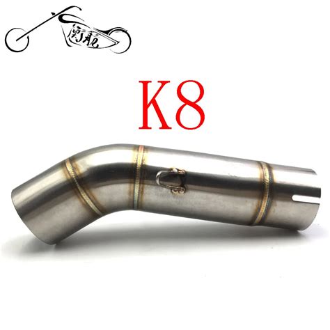 Stainless Steel Motorbike Motorcycle Exhaust Pipe Muffler Link Pipe Mid