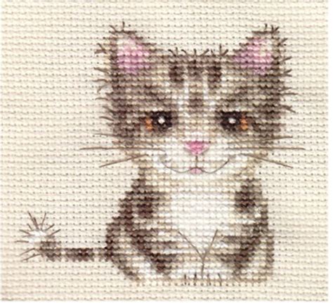 Tabby Cat Kitten By Fido Stitch Studio On Ebay Counted Cross Stitch