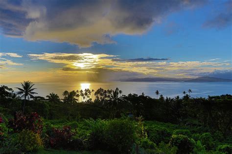 Sunset Taveuni Vanua Levu Photograph By Douglas Peebles