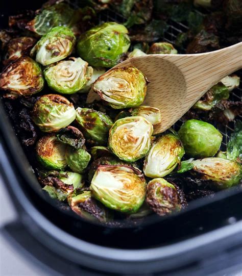 How To Cook Perfect Air Fryer Brussels Sprouts Detoxinista