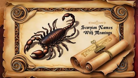 Scorpion Names With Meanings 255 Fun Ideas Names Vaults