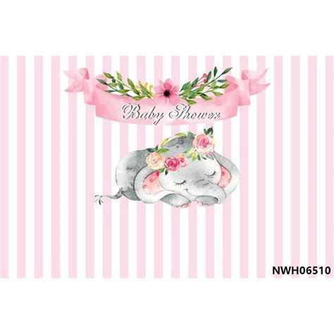 Baby Shower Backdrops Blue Sky White Clouds Bear Hot Air Balloon Stripes Customized Photography