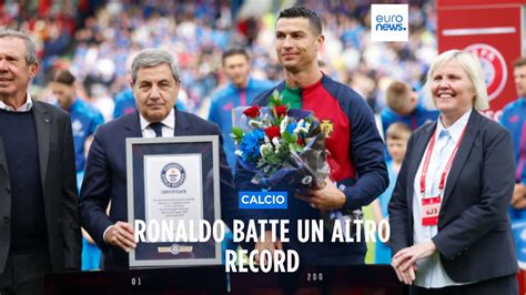 Cristiano Ronaldo infrange un altro record è il primo calciatore con