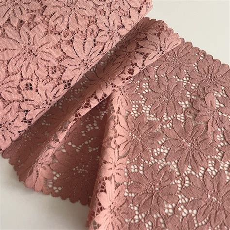 Dentelle stretch 22cm corail rosé Idonim Lingerie