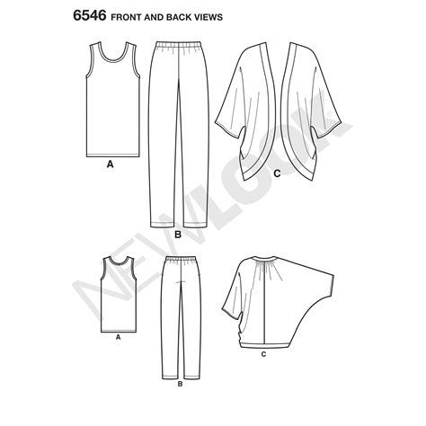 New Look New Look Pattern 6546 Misses Separates