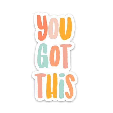 Amazon.com: You got this sticker quote | Inspirational decals ...