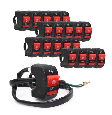 20 Switch Apagador Interruptor Para Manubrio De Motocicleta F1