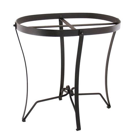 Shop ACHLA Designs 18-in Black Indoor/Outdoor Oval Wrought Iron Plant ...