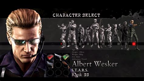 Resident Evil The Mercenaries Public Assembly Albert Wesker S T A R