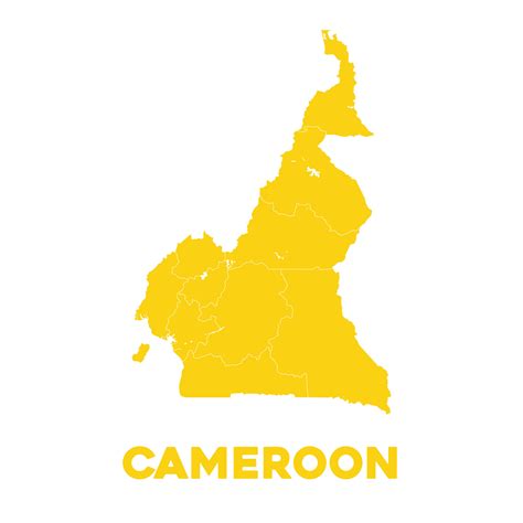 Detailed Cameroon Map 36041631 Vector Art at Vecteezy