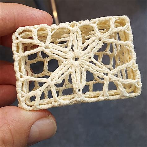 Mini Caixinha Retangular de Crochê para Lembrancinha Nude Festas da 25 Embalagens da 25