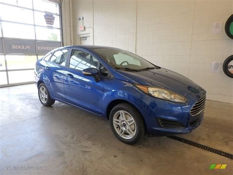 2018 Lightning Blue Ford Fiesta Se Sedan 130091782 Photo 11