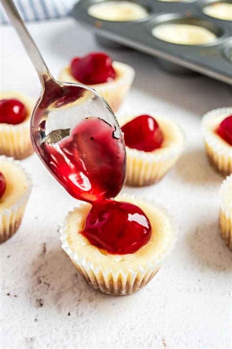 Easy Mini Cherry Cheesecakes Recipe