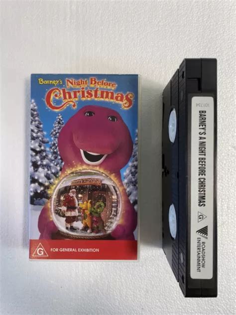 Barney Night Before Christmas Vhs Pal Uk Video £199 Picclick Uk