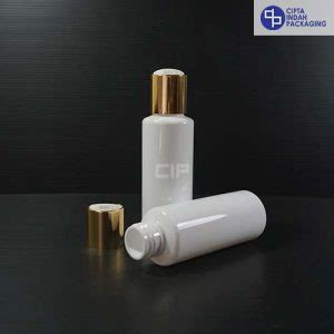 Botol Disctop 100 Ml RF Putih Tutup Gold Chrome Cipta Indah Packaging