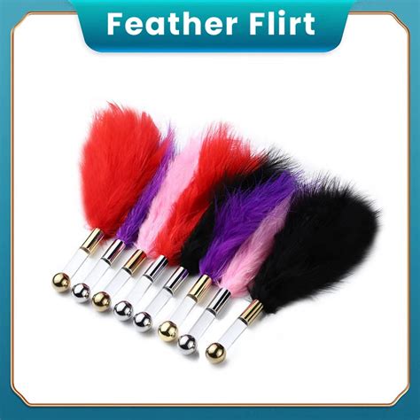 Erotic Toy Feather Flirt Clit Tickler Whip Sex Toy Products Bondage