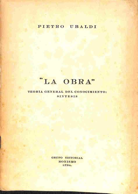 La Obra Teoria General Del Conocimiento Sintesis By Pietro Ubaldi