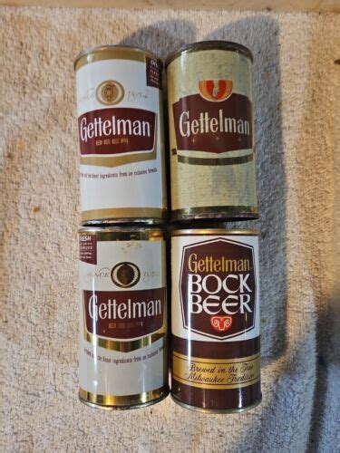 Gettelman Vintage Beer Cans Lot Empty Miller Brewing Milwaukee Ebay