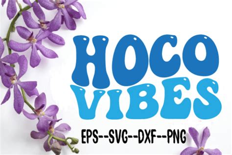 Hoco Vibes New Wavy Retro Svg Graphic By Uniquesvgstore · Creative Fabrica