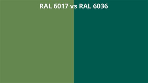 Ral 6017 Vs 6036 Ral Colour Chart Uk